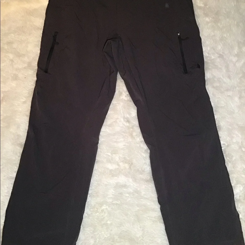 The north face gray soft shell active pants